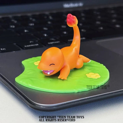 Genuine Pokémon Keychain – Pikachu, Snorlax, Eevee & Bulbasaur Anime Action Figure Toy Keyring Gift