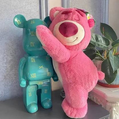 90cm Disney Toy Story Lotso Strawberry Bear Plush Sofa Pillow – Cute Stuffed Toy Gift for Kids & Friends