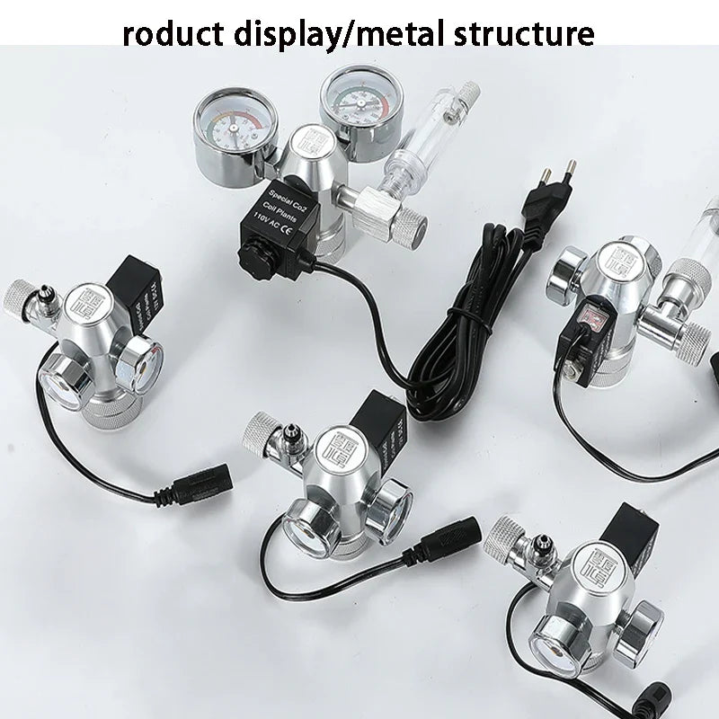 2024 DIY Aquarium CO2 Regulator – Electromagnetic Valve, Bubble Counter & Pressure Reducing System for Fish Tank