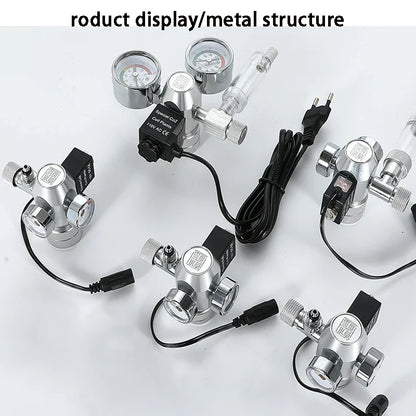 2024 DIY Aquarium CO2 Regulator – Electromagnetic Valve, Bubble Counter & Pressure Reducing System for Fish Tank