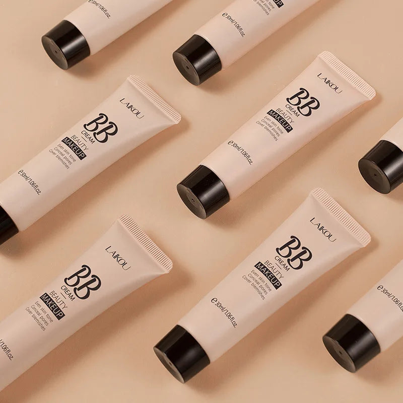 6-Color BB Cream Concealer – 30ml Natural Face Primer & Coverage Foundation