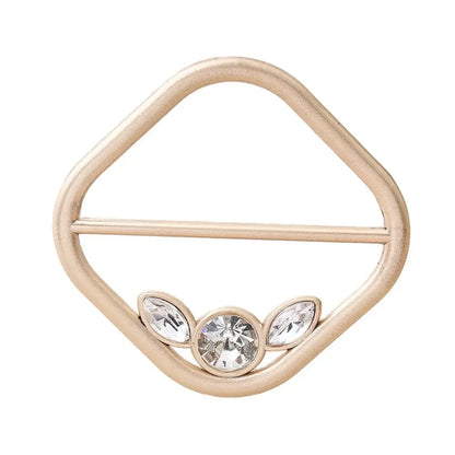 Scarf Buckle & Ring – Shawl, T-Shirt, Waist Clip Brooch, Silk Clasp Fashion Jewelry Accessory