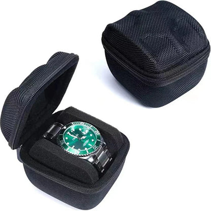 Portable EVA Watch Carrying Case – Hard Travel Storage Box with Pillow for Wristwatches & Jewelry
