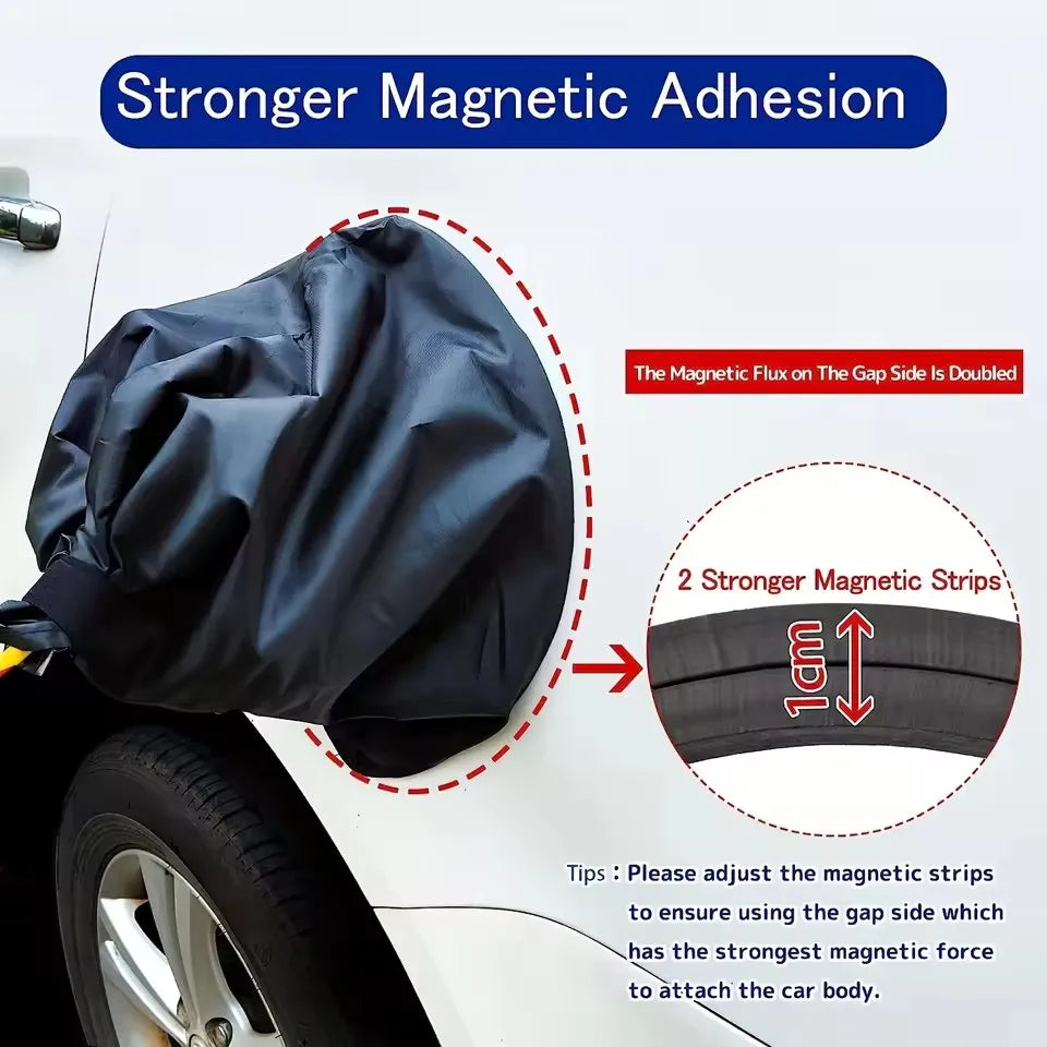 Magnetic EV Charger Port Cover – Weatherproof, UV, Snow & Heat Resistant Protective Cap for Electric Vehicle Charging Ports