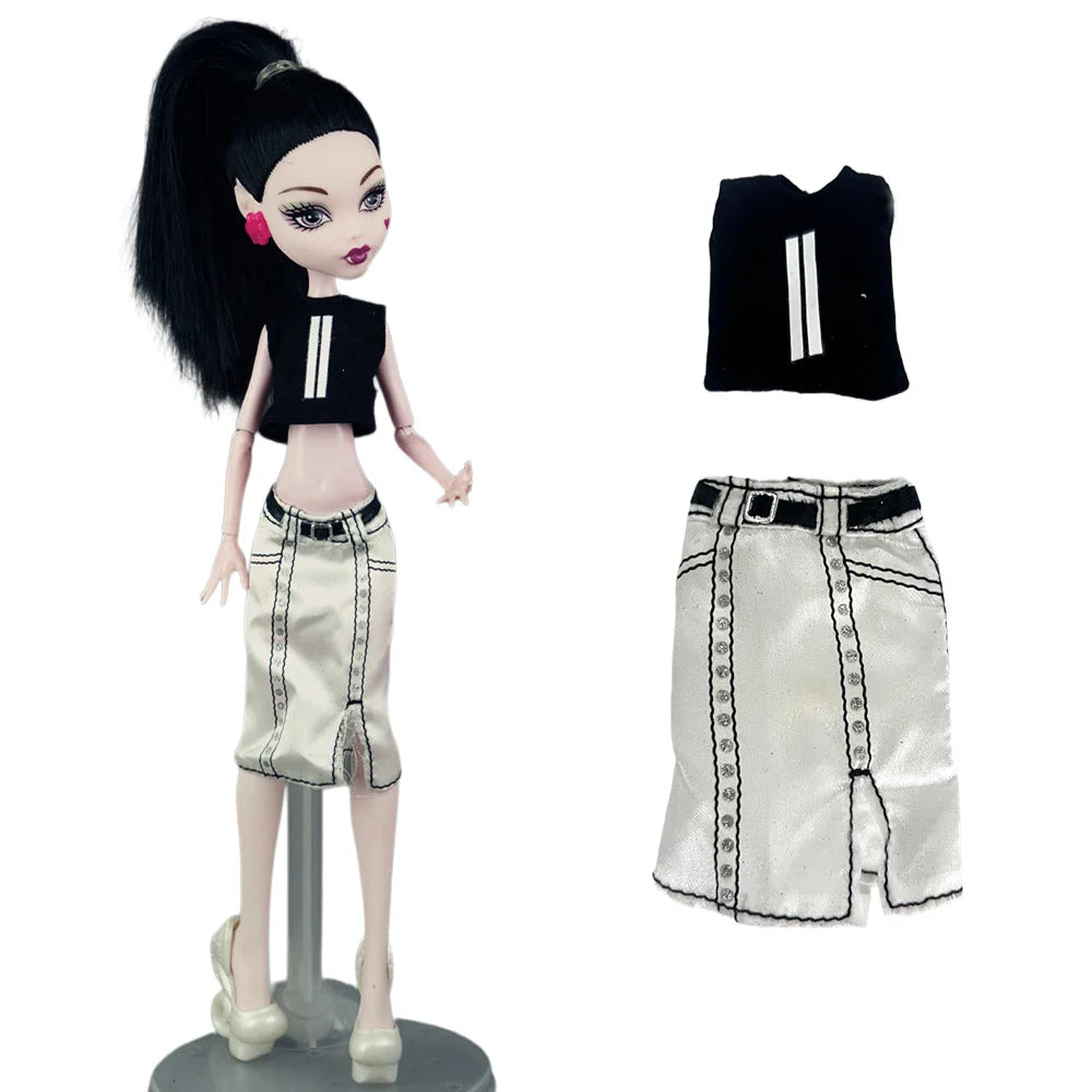 11-Inch Doll Clothes for 1/6 Dolls – Casual Dress & Fashion Outfits for 27 CM Girls' Dolls, DIY Toy Clothing
