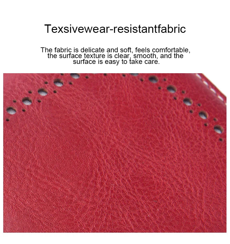 Vintage Large Capacity Women's Purse – Monochromatic Multi-Card Long Wallet with Zipper & Wrist Strap