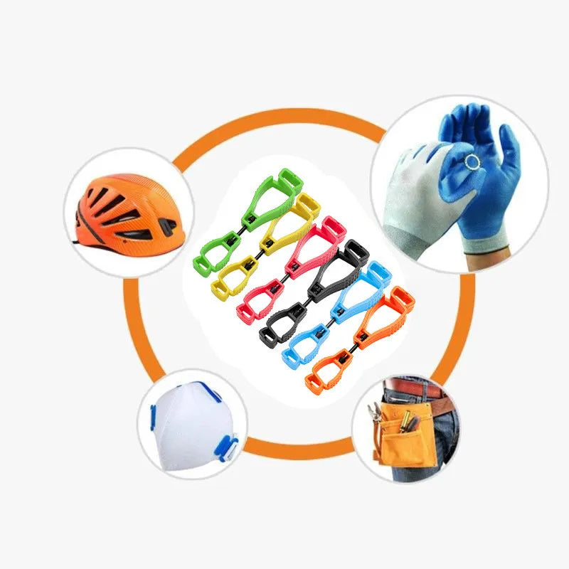 Durable 1pc Glove Clip Hanger - Safety Glove Holder, Plastic Working Gloves Clip, Work Clamp, Multifunctional Safety Work Gloves Guard Tool