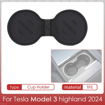 Tesla Model Y/3 Center Console Storage Box – Hidden Organizer Tray & Webcam Cover (2021–2024 Accessories)