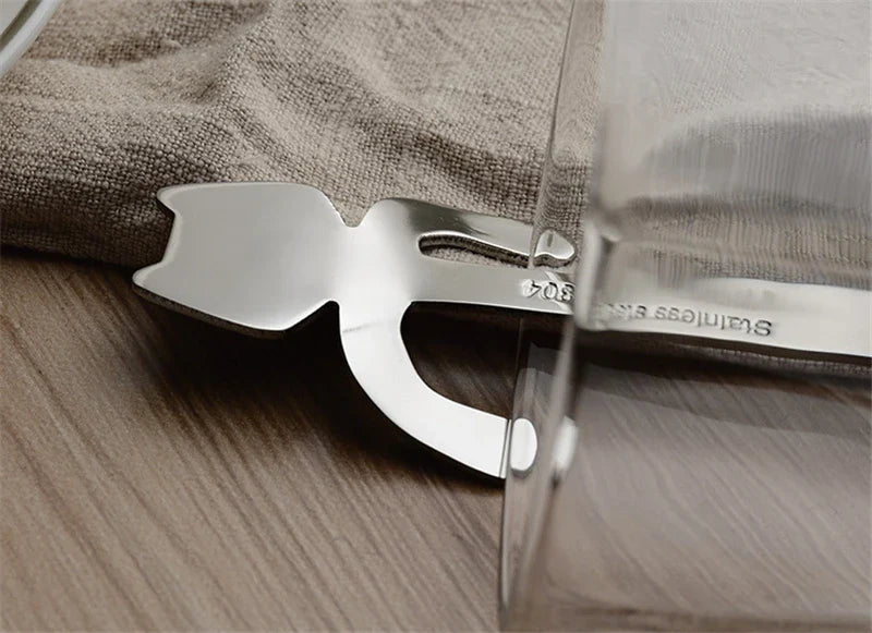 Stainless Steel Cat-Shaped Coffee Spoon – Cute Teaspoon Dessert & Ice Cream Mini Scoop for Kitchen Tableware