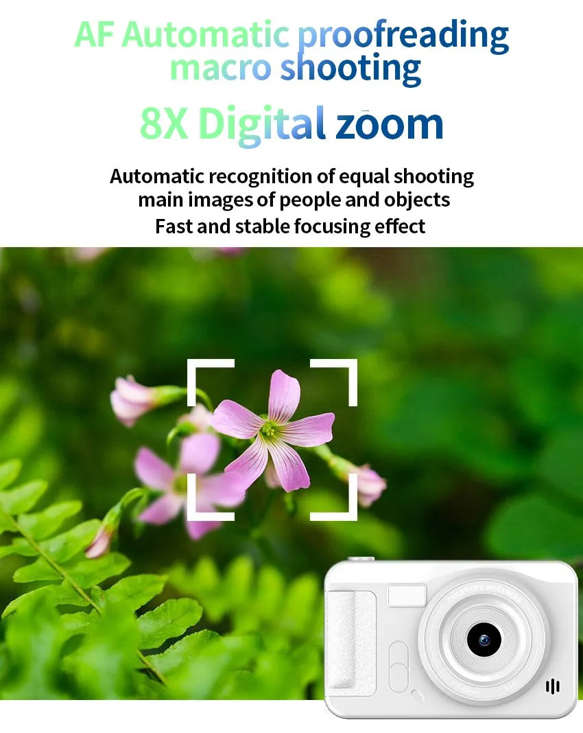 4K Digital Camera 44MP – HD Travel & Selfie Camera for Students, Entry-Level Compact Photography Camera