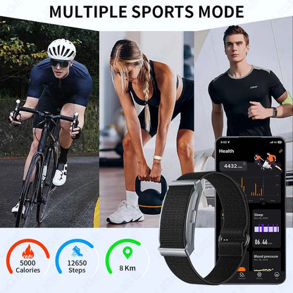 LIGE No-Screen Fitness Smart Bracelet - Sports Activity Tracker with Call Alerts, Heart Rate Monitor & IP68 Waterproof Design