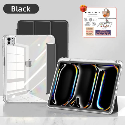 2025 Transparent iPad Case — Shockproof Cover for iPad Pro, Air, Mini & 5th–11th Gen (11–12.9")