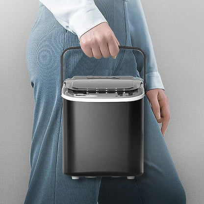 Portable Electric Ice Cube Maker - Automatic Bullet Round Ice Machine, 15kg/24H for Family, Bar, Coffee Shop, Kitchen, Office