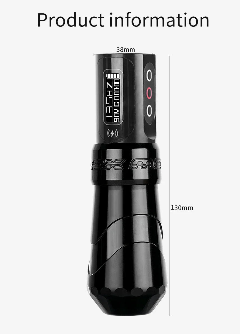 YILONG MAX Tattoo Machine Cartridge Pen – 2400mAh Coreless Motor Lithium Battery Pen Kit for Tattoo Artists