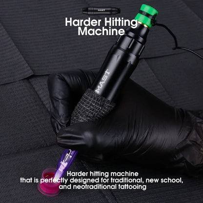 Ultra Mast P10 Tattoo Machine Kit – OLED Screen Pen, RCA, Cartridge Needles & Complete Tattoo Set