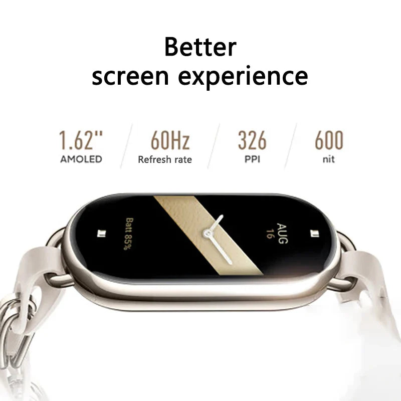 Global Version Xiaomi Smart Band 8 - Mi Bracelet, 7 Color AMOLED Screen, Blood Oxygen, Bluetooth, Waterproof Wrist Sport Watch