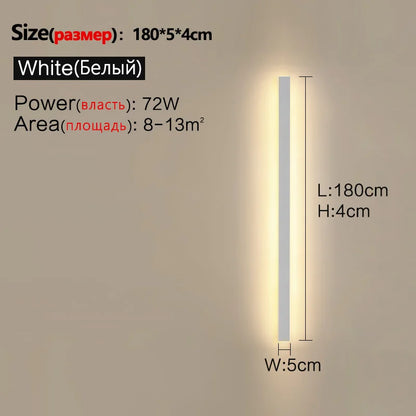 Waterproof Outdoor Wall Light – LED Garden Lamp, Modern Nordic Style for Living Room & TV Background, IP65, 110/220V Wall Washer