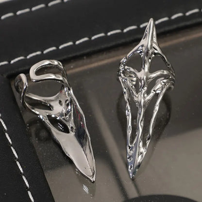 New Gothic Rock Punk Fingertip Nail Ring | Metal Manicure Jewelry Accessories for Women, Party & Gift for Girlfriends