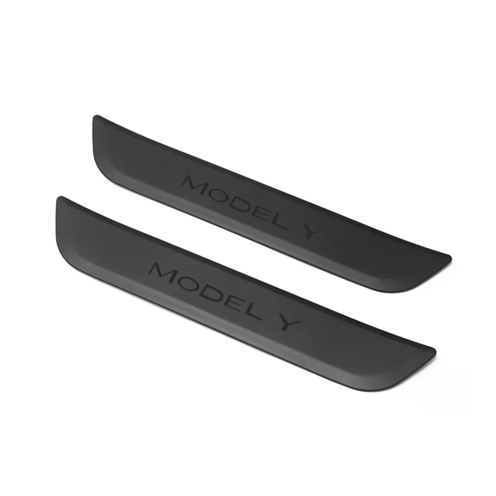Rear Door Sill Protective Pad for Tesla Model Y – Anti-Kick Threshold Guard Cover Strip, Original Fit Accessories