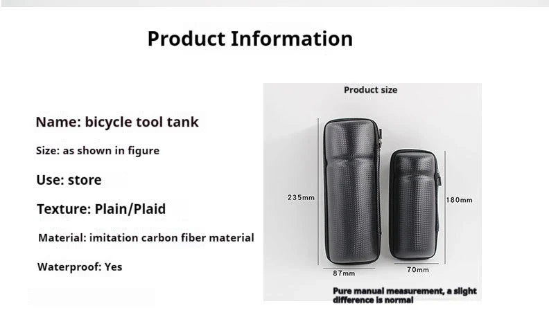 Hard-Shell Water Bottle Bag for Bicycle – Large Capacity, Portable, Waterproof & Anti-Slip Bike Accessory