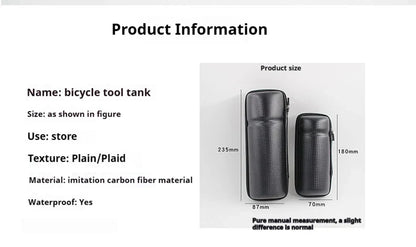 Hard-Shell Water Bottle Bag for Bicycle – Large Capacity, Portable, Waterproof & Anti-Slip Bike Accessory
