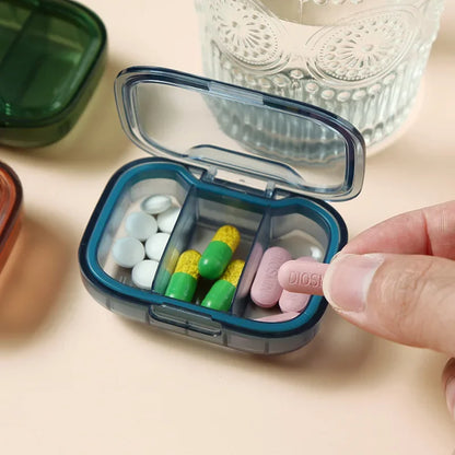 Mini Medicine Pill Box – Portable Drug Storage, Pills Dispenser & Organizer, Tablet Container Case