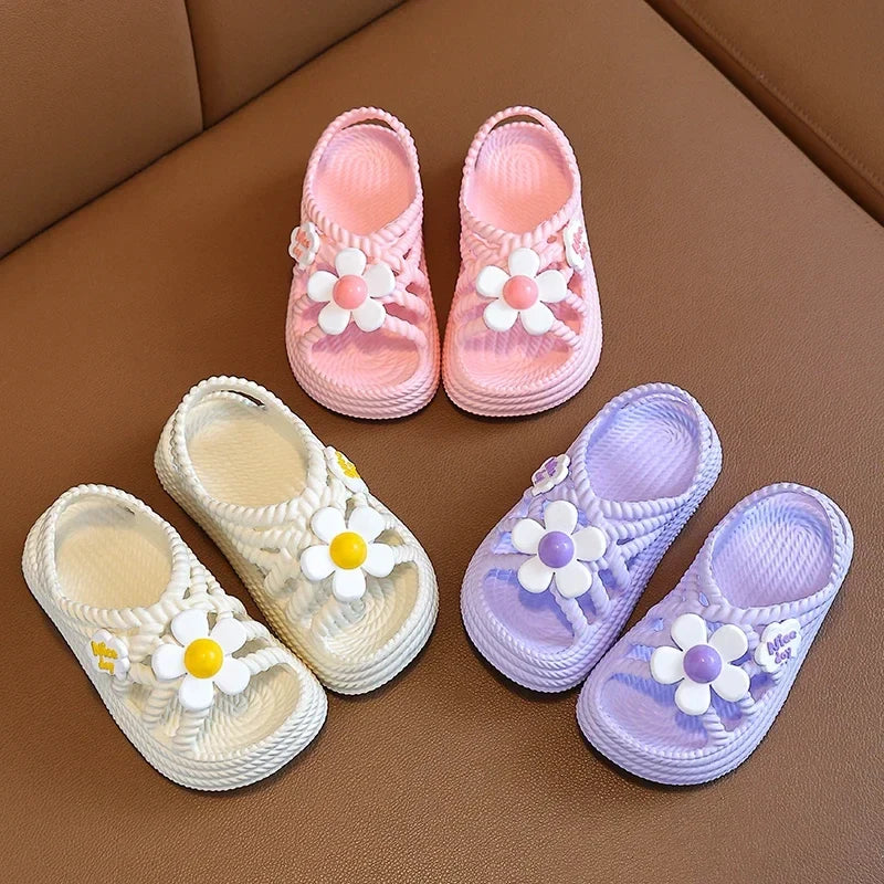 Children's Summer Sandals - Soft Sole Non-Slip Beach & Home Slippers for Boys and Girls