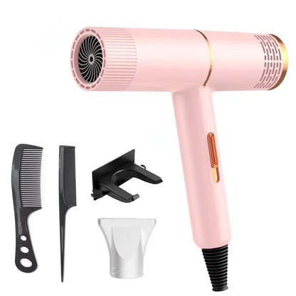Anion Professional Hair Dryer — High-Speed Electric Turbine with Fast Drying & Thermostat