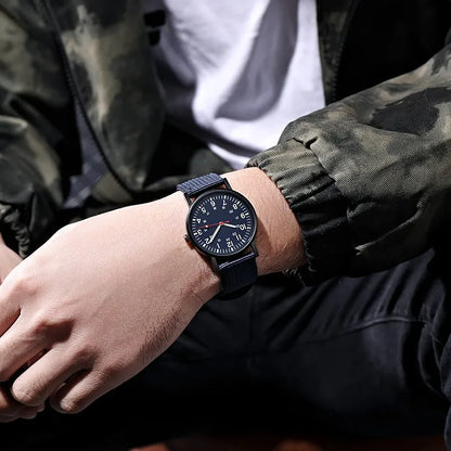 Luxury Men’s Quartz Watch - Waterproof Big Dial Wristwatch with Luminous Hands Fashion Design