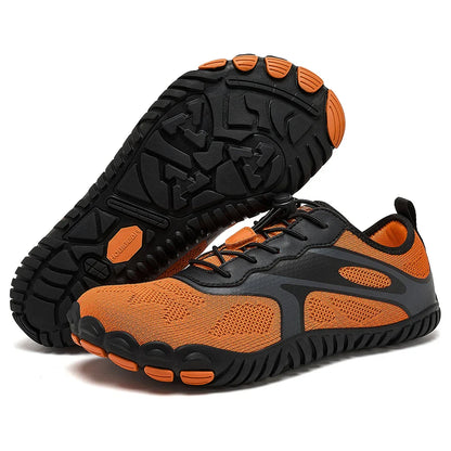 HOBIBEAR Unisex Barefoot Wide Toe Sneakers – Zero Drop Outdoor Running & Beach Walking Shoes with Elastic Band