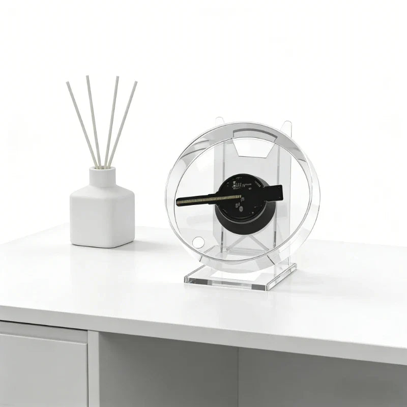 Mini 3D Holographic Projector Fan - Desktop LED Advertising Display with Remote Control & Stand