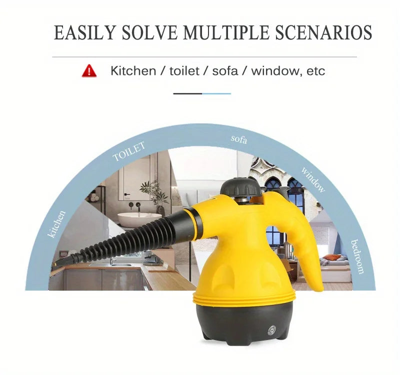 Handheld High-Temperature Steam Cleaner - Kitchen Range Hood, Bathroom & Car Cleaning Tool