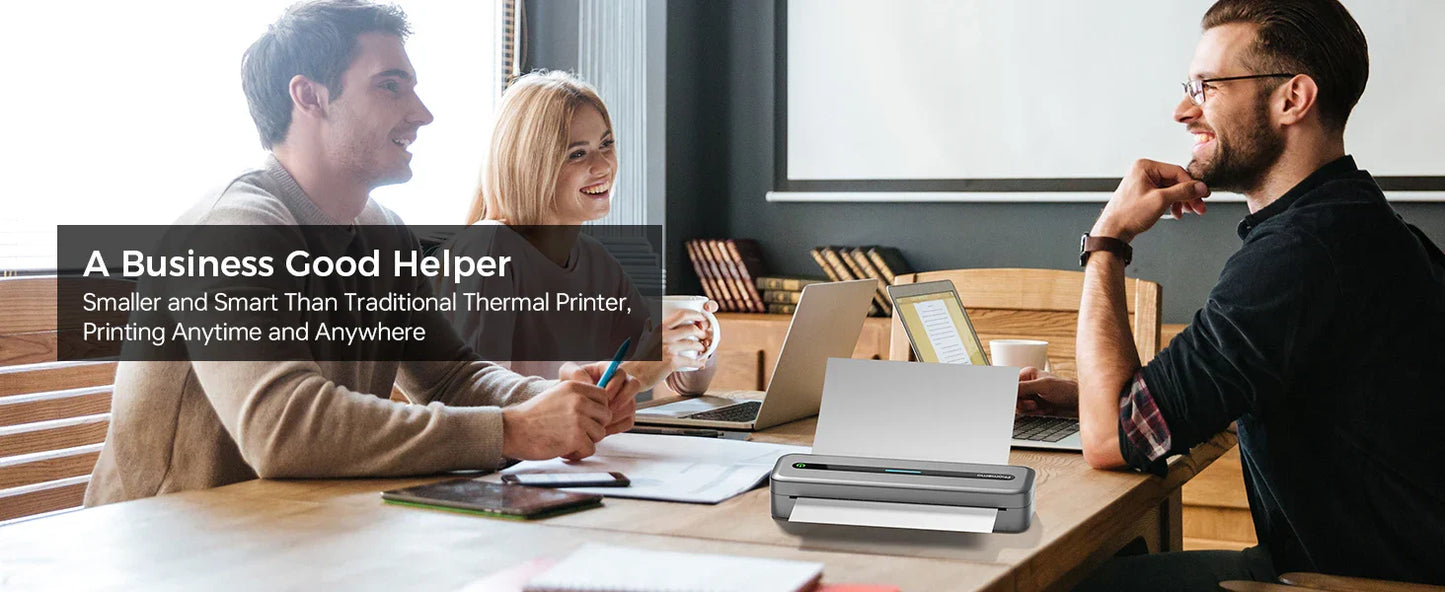 New A4 Portable Wireless Printer M832 – Inkless Thermal 300DPI Mobile Printer for Travel, Work & Home, Android & iOS Support
