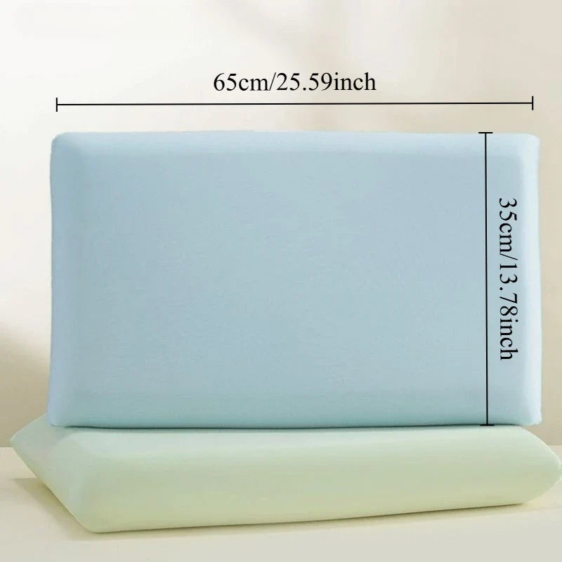 Universal Ice Silk Stretch Pillowcase - Cooling Elastic Cover for Memory Foam Pillows