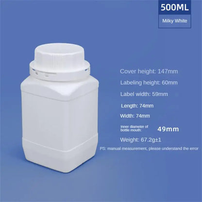 Empty Plastic Bottles 250ML/500ML/1L — HDPE Liquid, Cosmetic, Food & Chemical Storage Containers