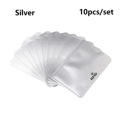 10PCS RFID Credit Card Protector Sleeves – Anti-Theft Blocking Skin Case Covers for Bank Cards, New Hot Sale