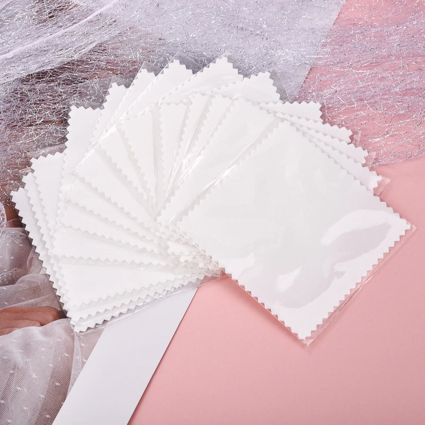 Silver Polishing Cloth – 8x8cm Reusable Jewelry Cleaning Wipes (10/50PCS) Anti-Tarnish