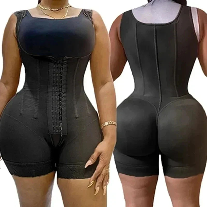 Colombian Fajas Post-Surgery Shapewear – Waist Trainer & Butt Lifter Full Body Shaper BBL Compression Girdle for Women