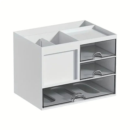 Desktop Drawer Storage Organizer - Multi-Compartment Desk Organizer for Pens, Stationery & Office Accessories