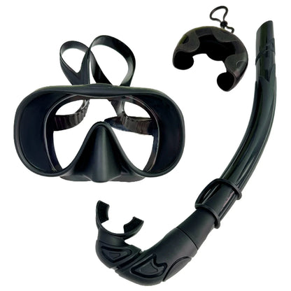 Soft Silicone Diving Snorkel - Portable Foldable Adult Snorkeling Gear for Freediving, Spearfishing & Swimming