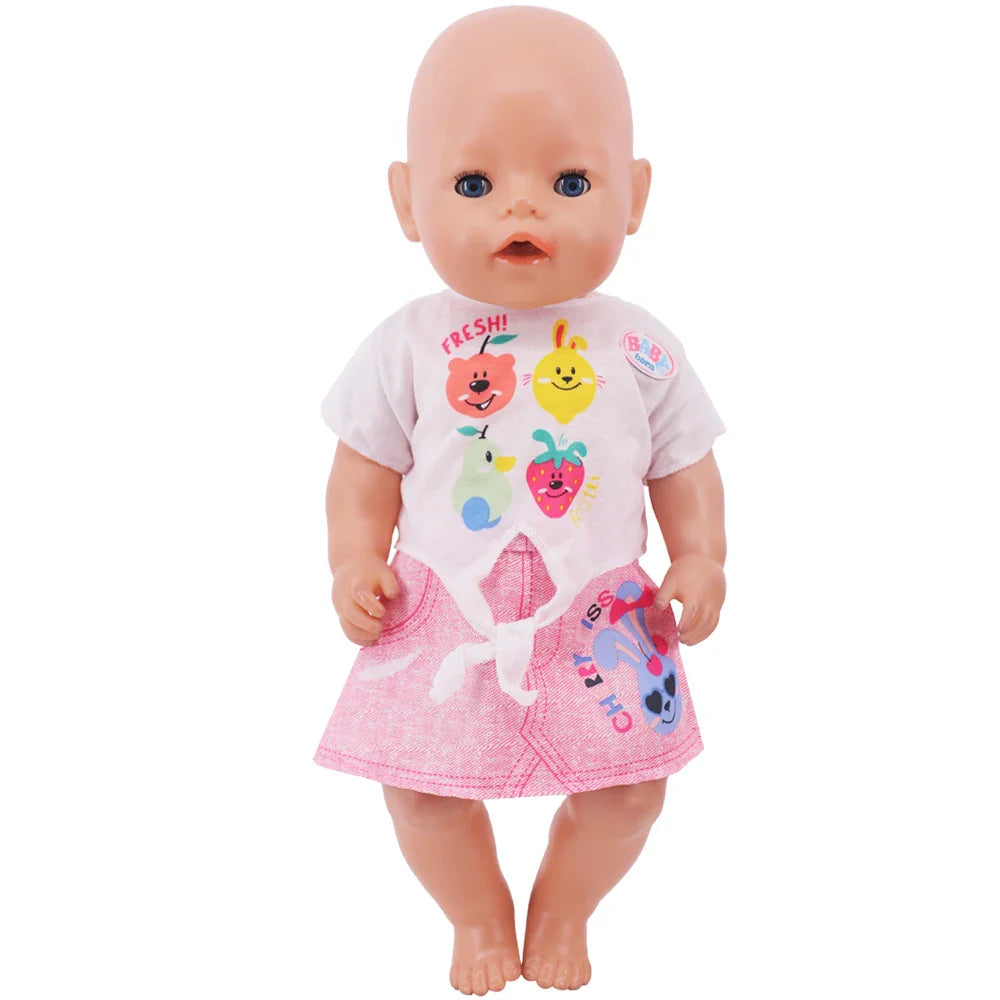 Official Doll Clothes & Accessories – Matching Style Outfits for 18-Inch American & 43cm Reborn Baby Dolls, Our Generation Girl Toys Gift