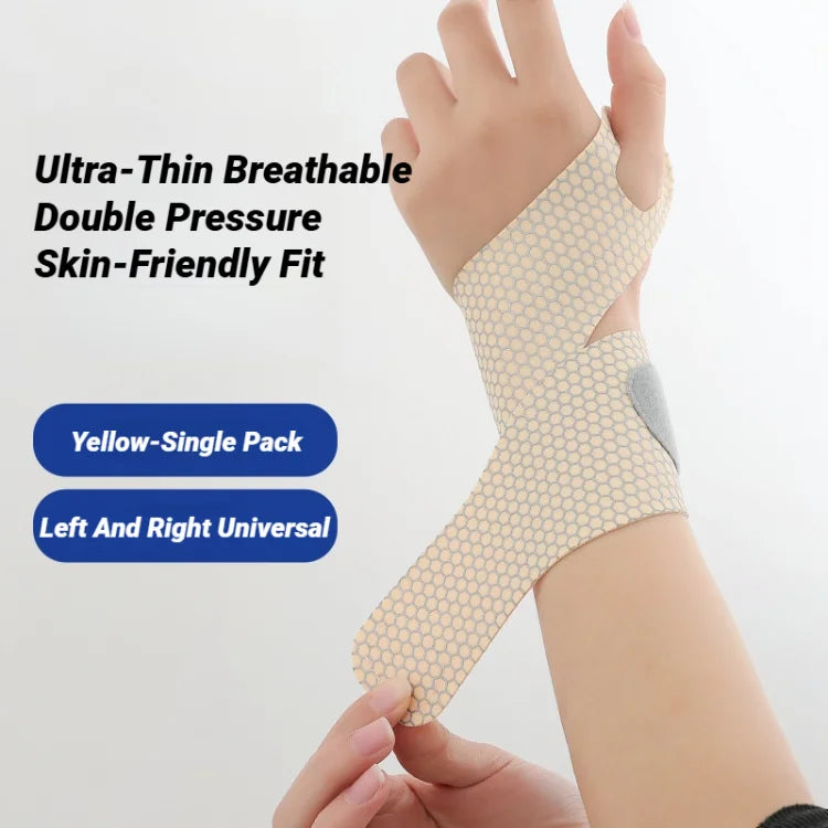 Adjustable Ultra-Thin Wrist Strap — Breathable Support for Sprains, Pain Relief, Gym Exercise, Arthritis & Carpal Tunnel