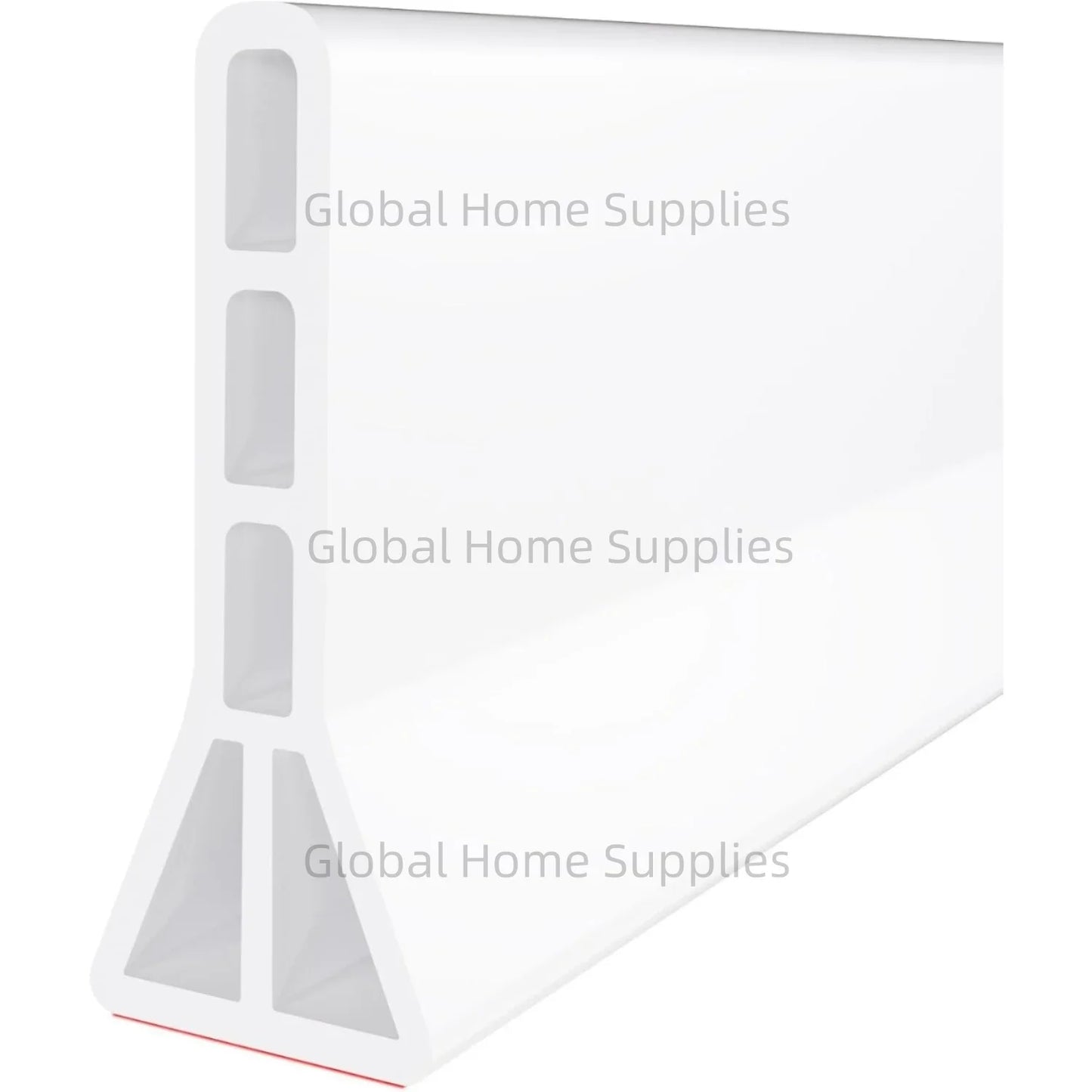 Upgraded 4” / 10cm Collapsible Shower Threshold Water Dam – Bathroom Barrier for Dry & Wet Separation