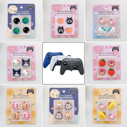 Thumb Stick Grip Caps for PS5, PS4, PS3, Xbox & Switch Pro Controllers – Soft Silicone Joystick Protector Covers