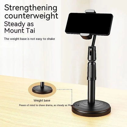 Multifunctional Mobile Phone Bracket – Adjustable Height and Telescopic Stand for Live Broadcast and Portable Use