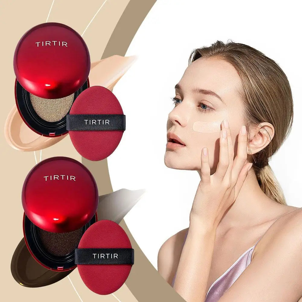 TIRTIR Cushion Foundation – High Coverage Compact Makeup, Original Korean Beauty Covering Cushion