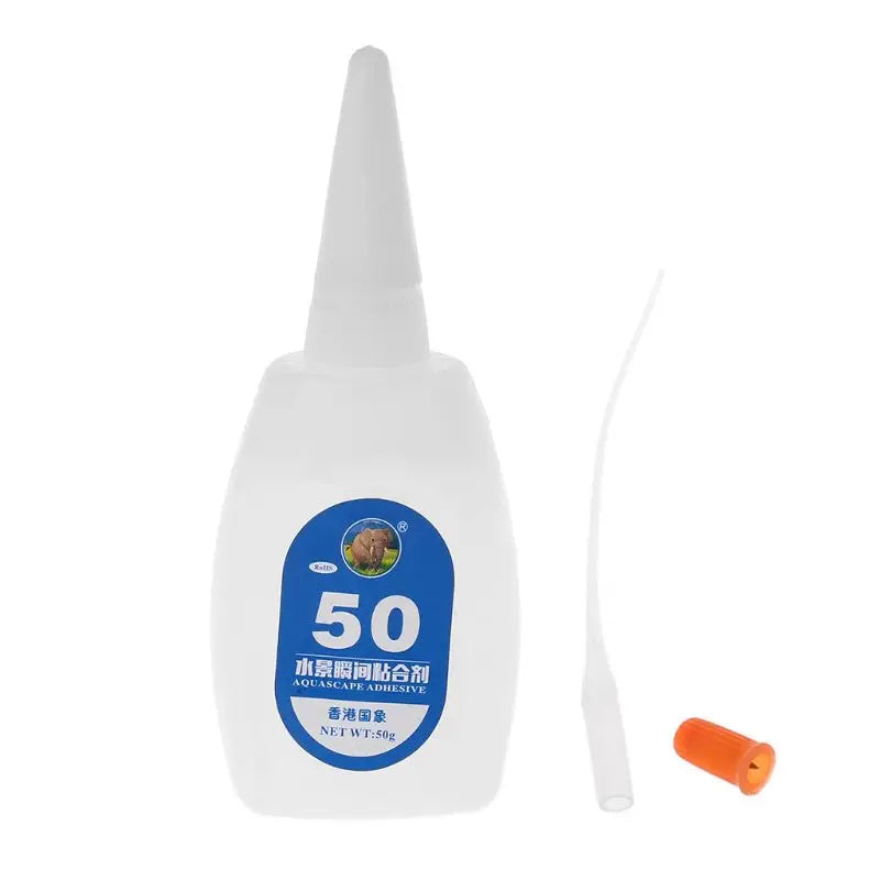 1.8OZ Transparent Aquarium Superglue – Safe Instant Adhesive for Aquatic Plants, Moss, and Coral Aquascaping