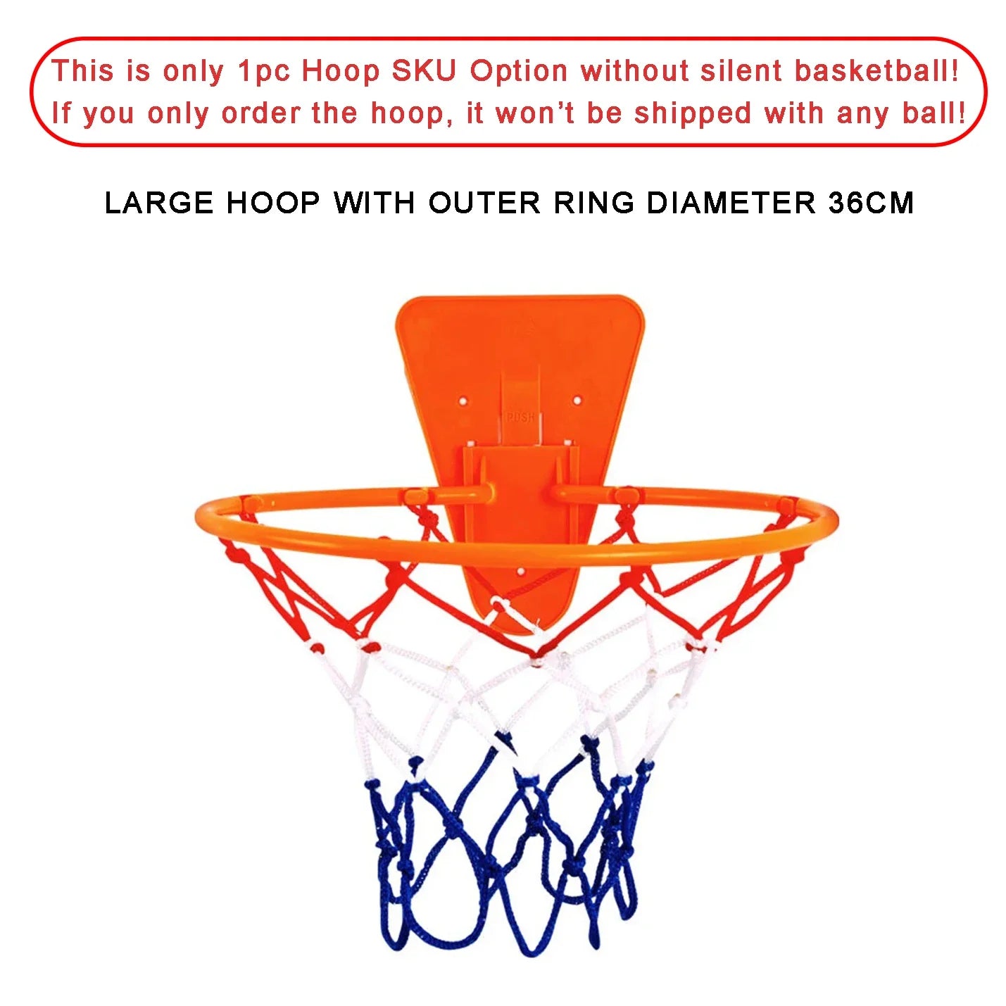 Silent Foam Basketball – Size 7/6/5, Indoor Grooved Airless Quiet Dribbling Training Ball Gift