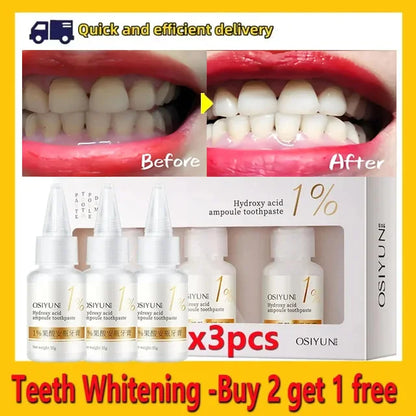 Teeth Whitening Toothpaste – Fruit Acid Formula for Plaque Removal, Stain & Calculus Cleanser, Fresh Breath & Oral Hygiene