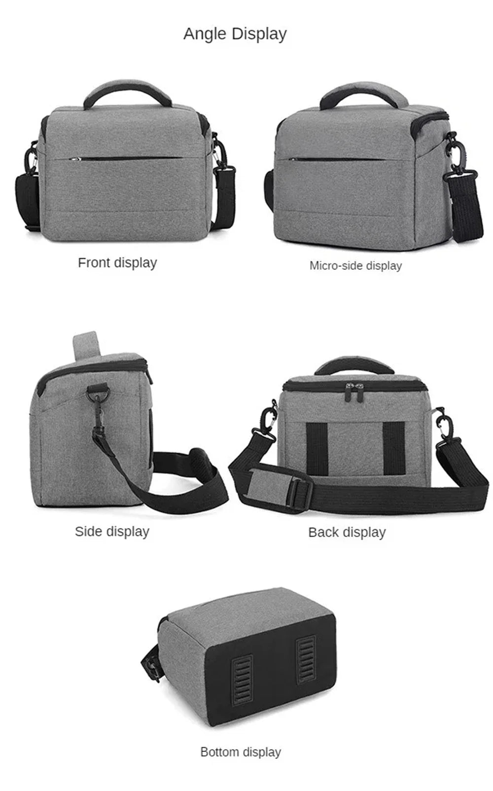 DSLR Camera Shoulder Bag – Portable Nylon Handbag & Crossbody Case for Sony, Nikon, Canon, Panasonic Equipment